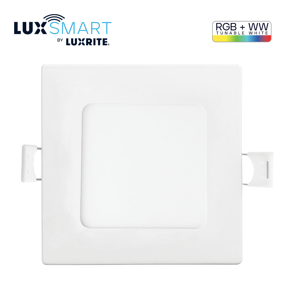 Luxrite 6" Smart Mini Panel RGB + Tunable White - Square