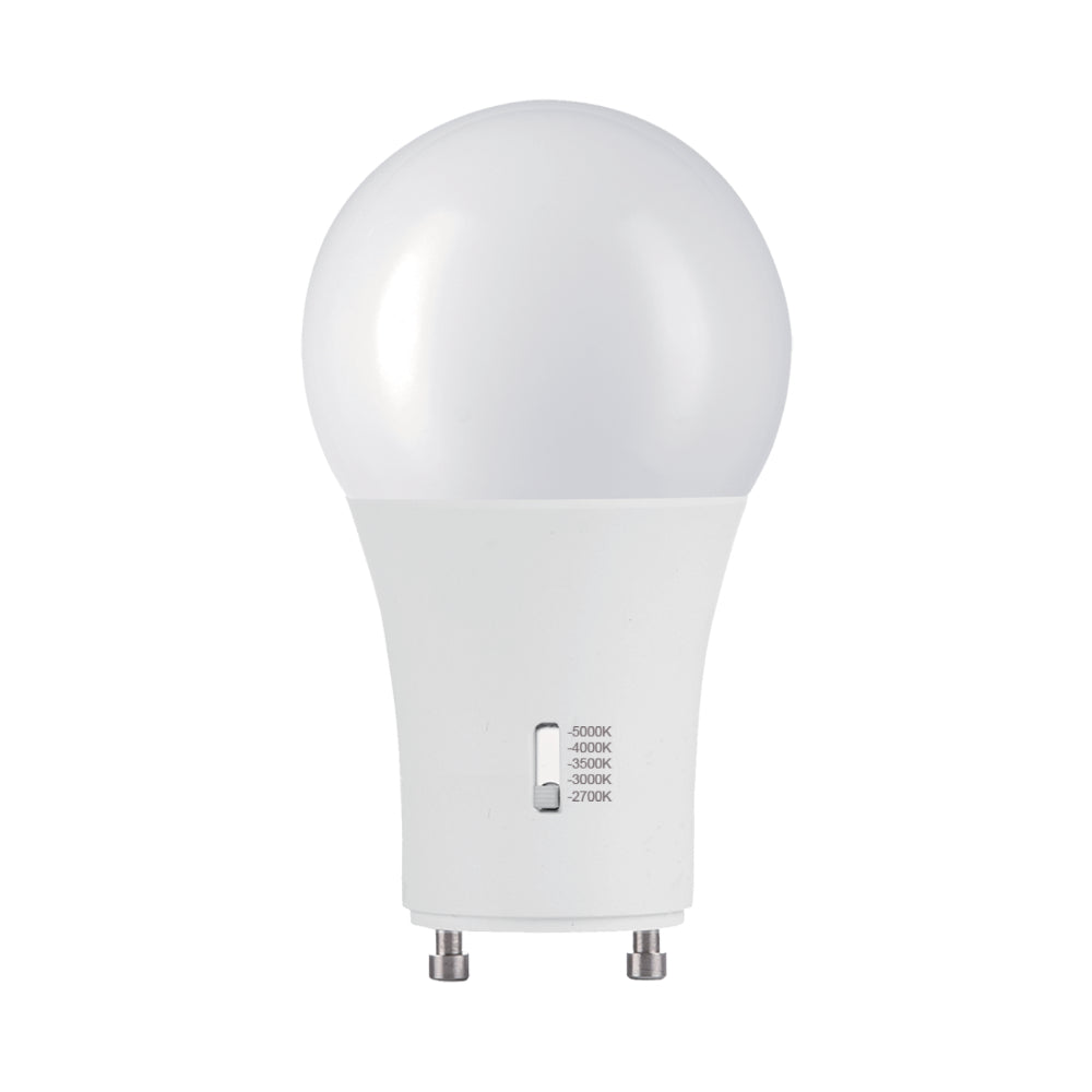 Luxrite 60W A19 GU24 - 5 CCT Selectable LED Lamp
