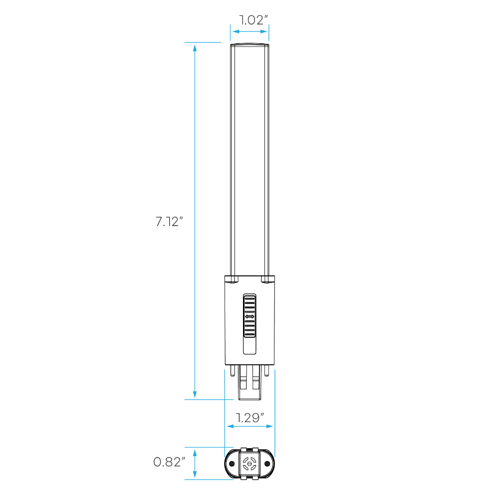 Luxrite 6W Double Pin Ballast Bypass - 5CCT Selectable LED Lamp Additional Image 2