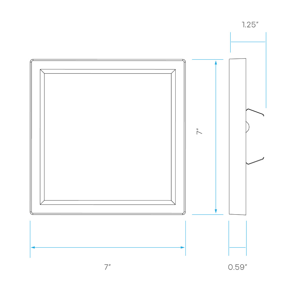 Luxrite 7" Slim Surface Mount - 5CCT Selectable Additional Image 6