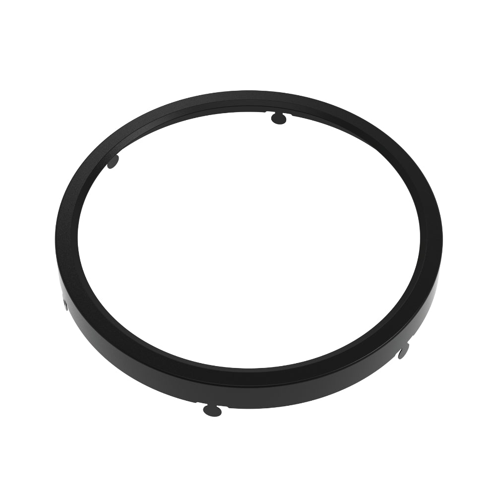 Luxrite 7" Slim Surface Mount Trim Black Additional Image 1