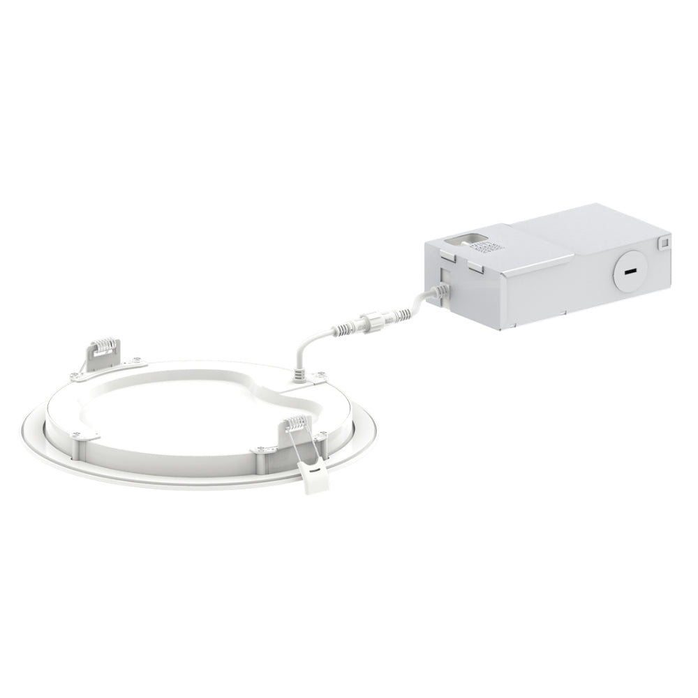 Luxrite 8" Mini Panel Round 5CCT Baffled Canless Wafer Spotlight Additional Image 2