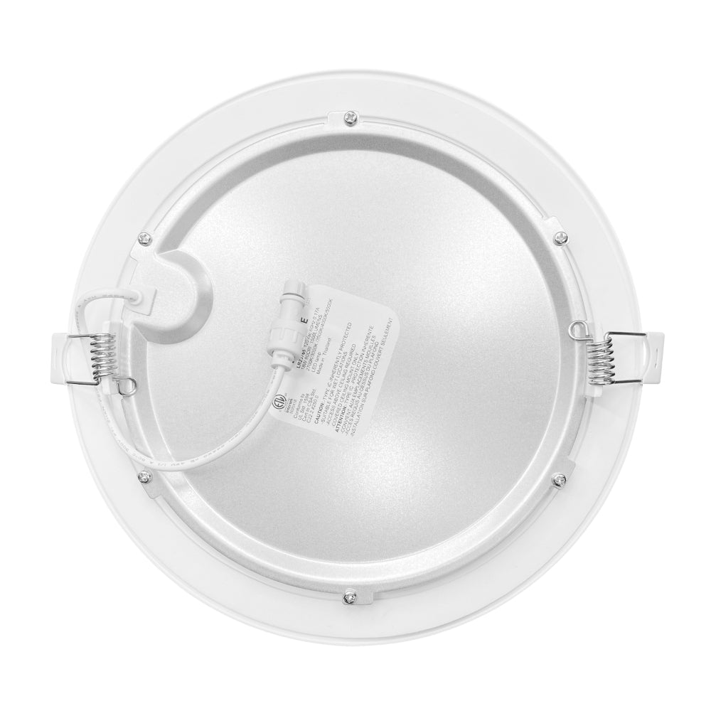 Luxrite 8" Mini Panel Round 5CCT Smooth Canless Wafer Spotlight Additional Image 2