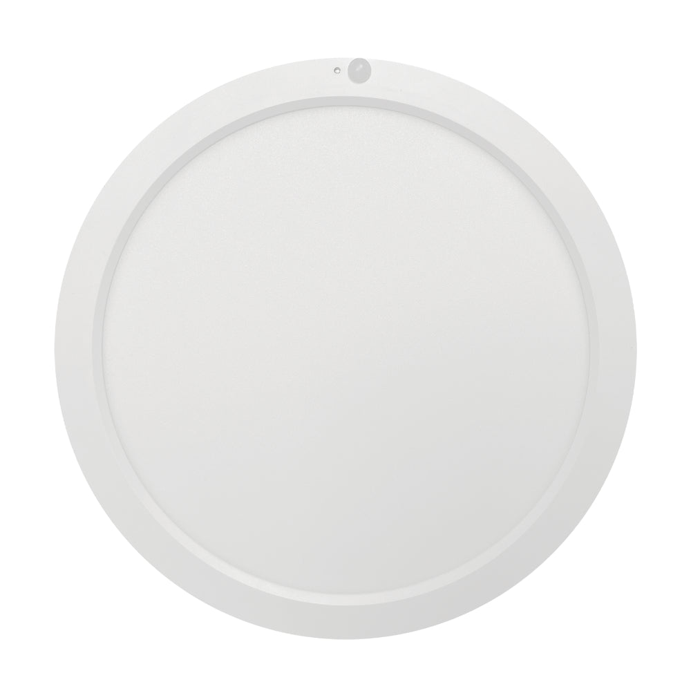 Luxrite 9" Adjustable Bi-Level PIR & Photocell Sensor Slim - CCT Selectable