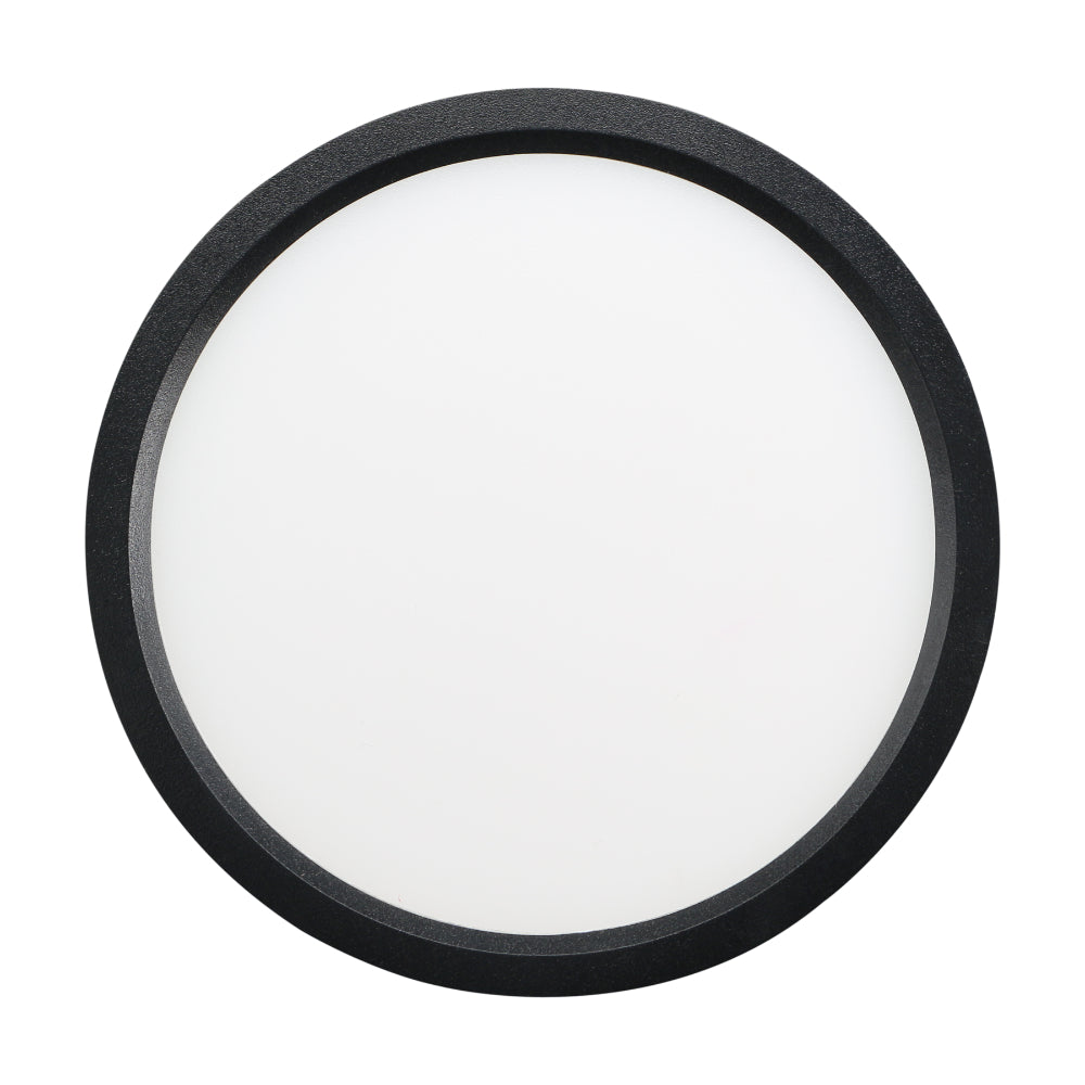 Luxrite 9" Slim Surface Mount 5 CCT Selectable - Black Finish