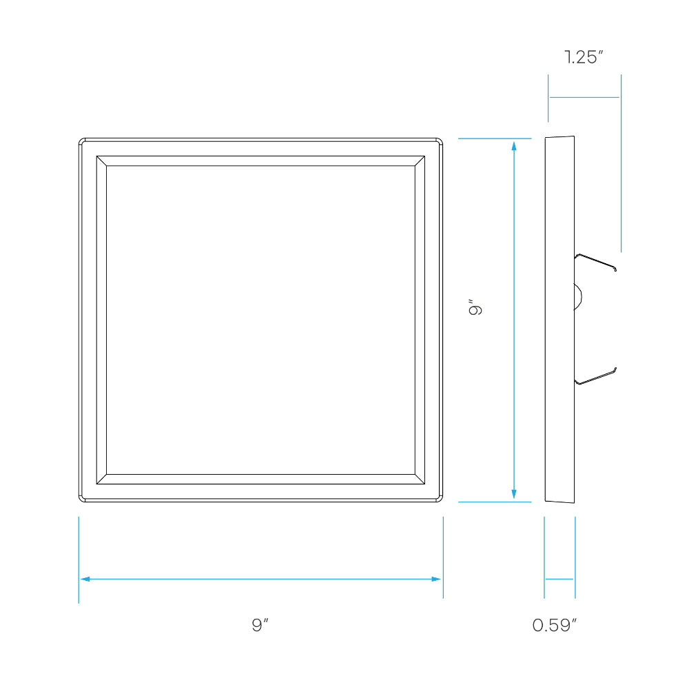Luxrite 9" Slim Surface Mount - 5CCT Selectable Additional Image 6