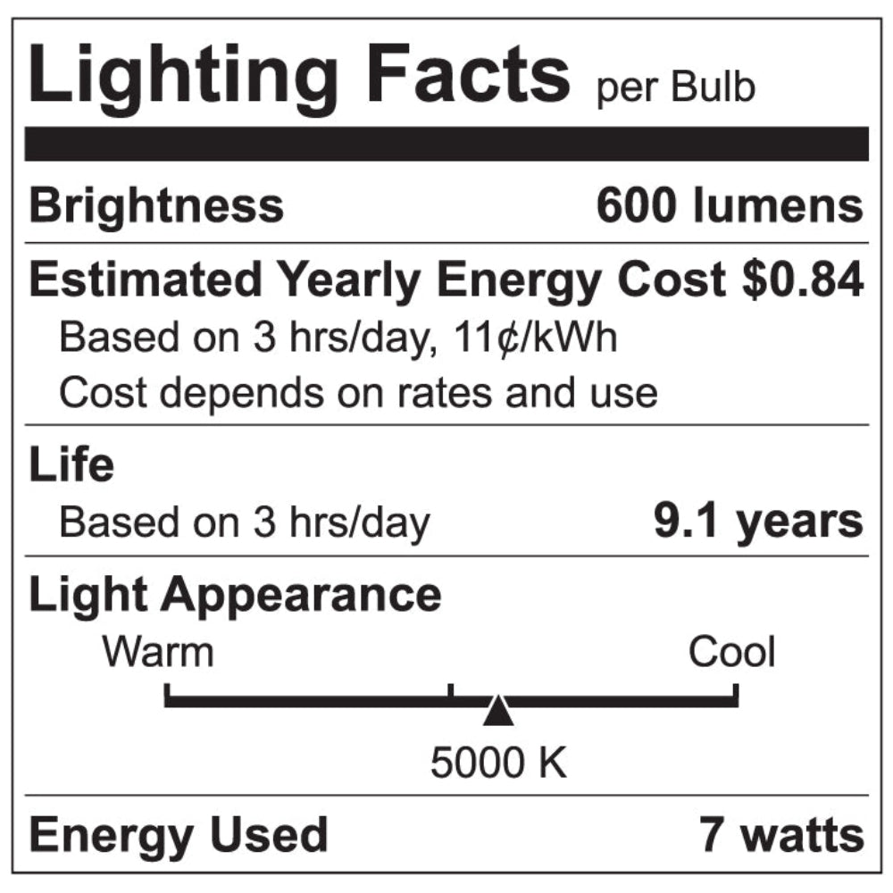 Luxrite A15 Series 7W LED Lamp Additional Image - 2