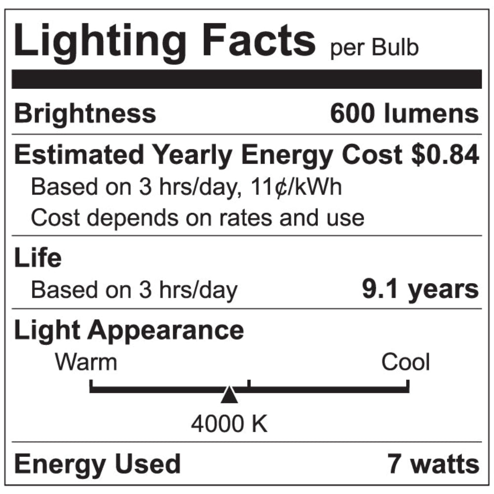 Luxrite A15 Series 7W LED Lamp Additional Image - 3