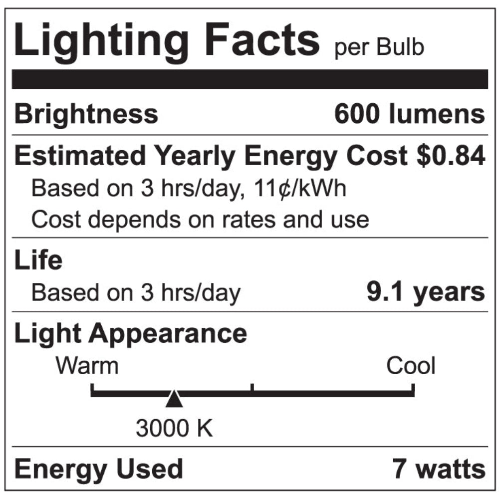 Luxrite A15 Series 7W LED Lamp Additional Image - 4