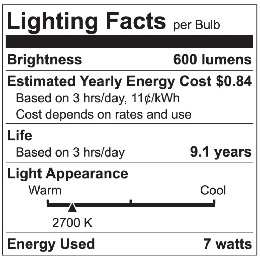 Luxrite A15 Series 7W LED Lamp Additional Image - 5