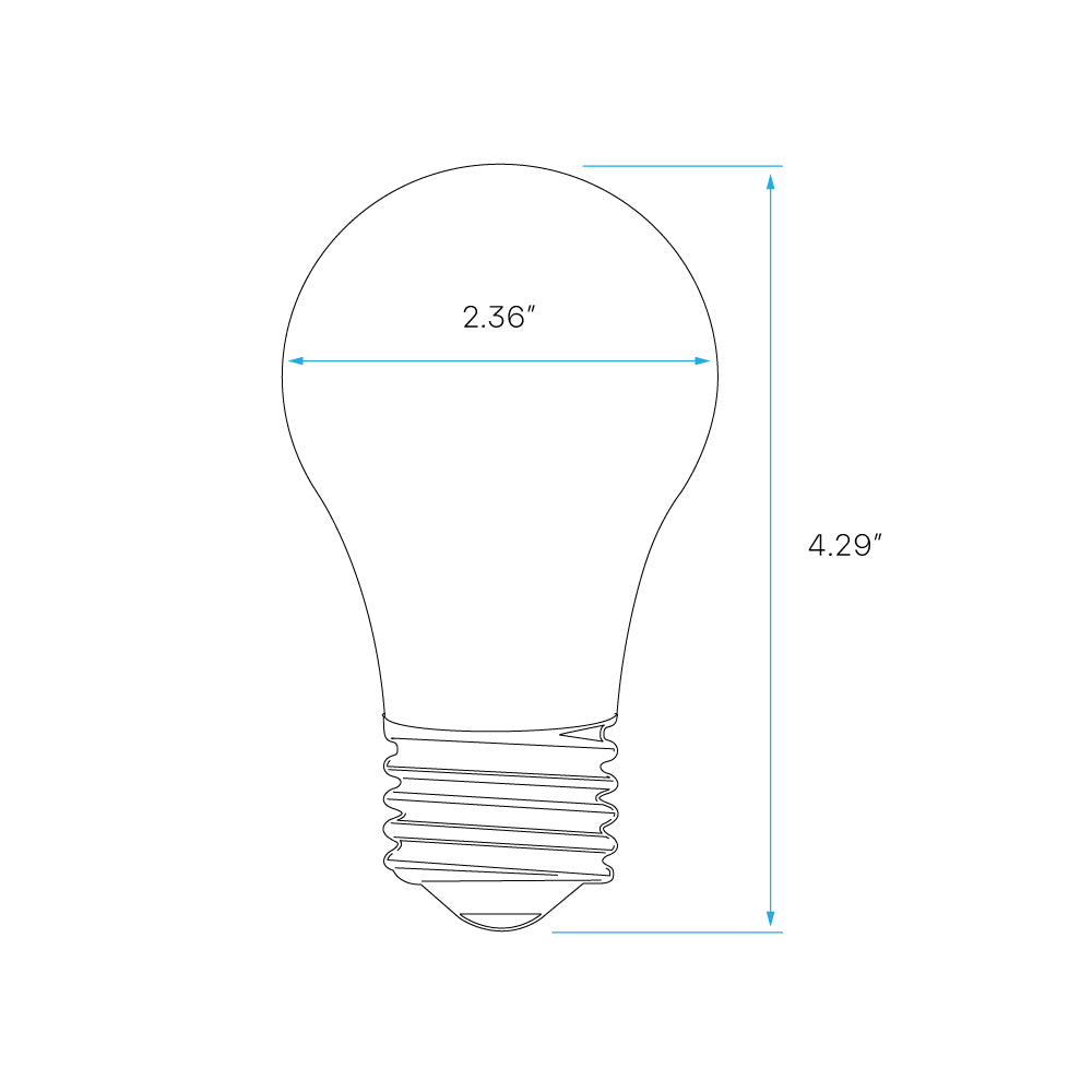 Luxrite A19 8W Filament LED Lamp Additional Image - 7