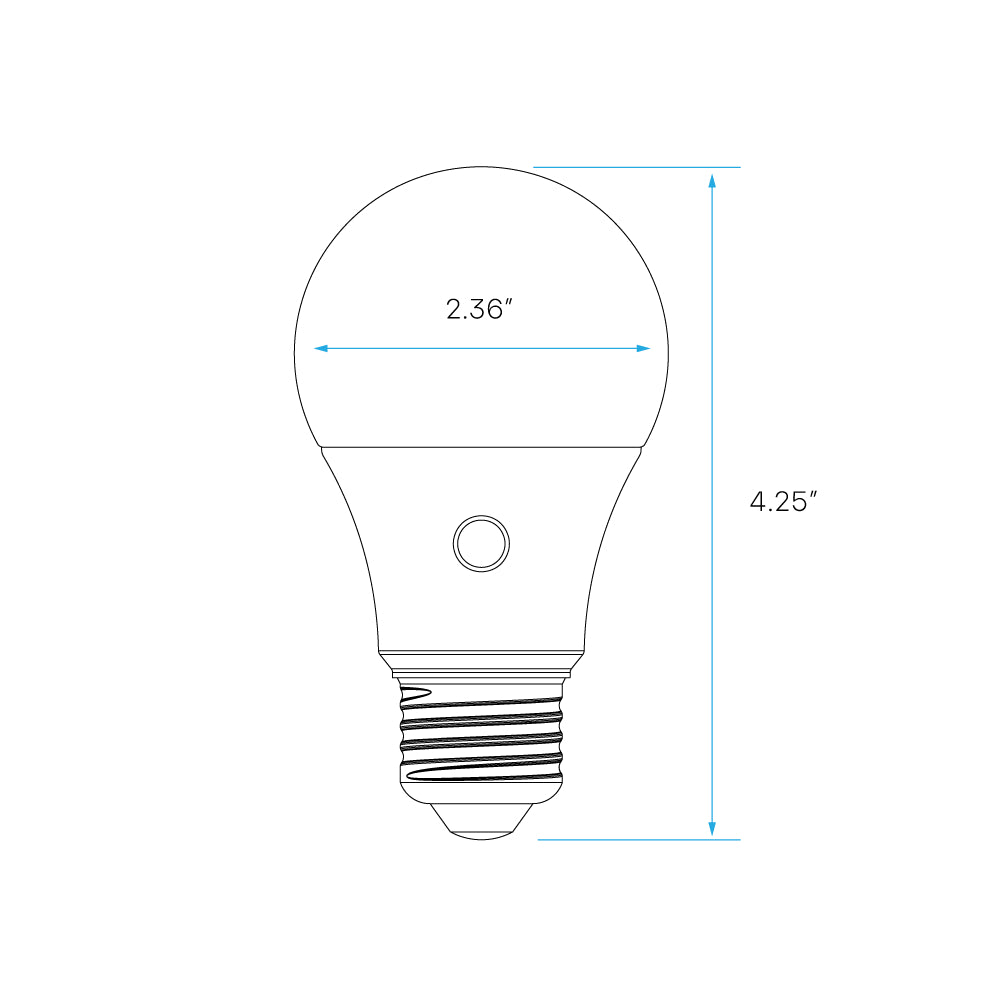 Luxrite A19 9W Dusk To Dawn LED Lamp Additional Image 1