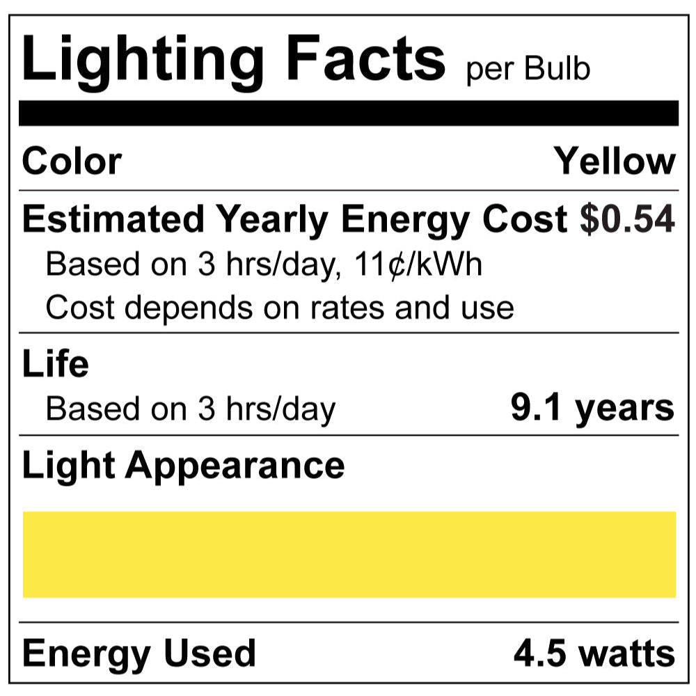 Luxrite A19 Series 4.5W Filament LED Lamp Additional Image - 10