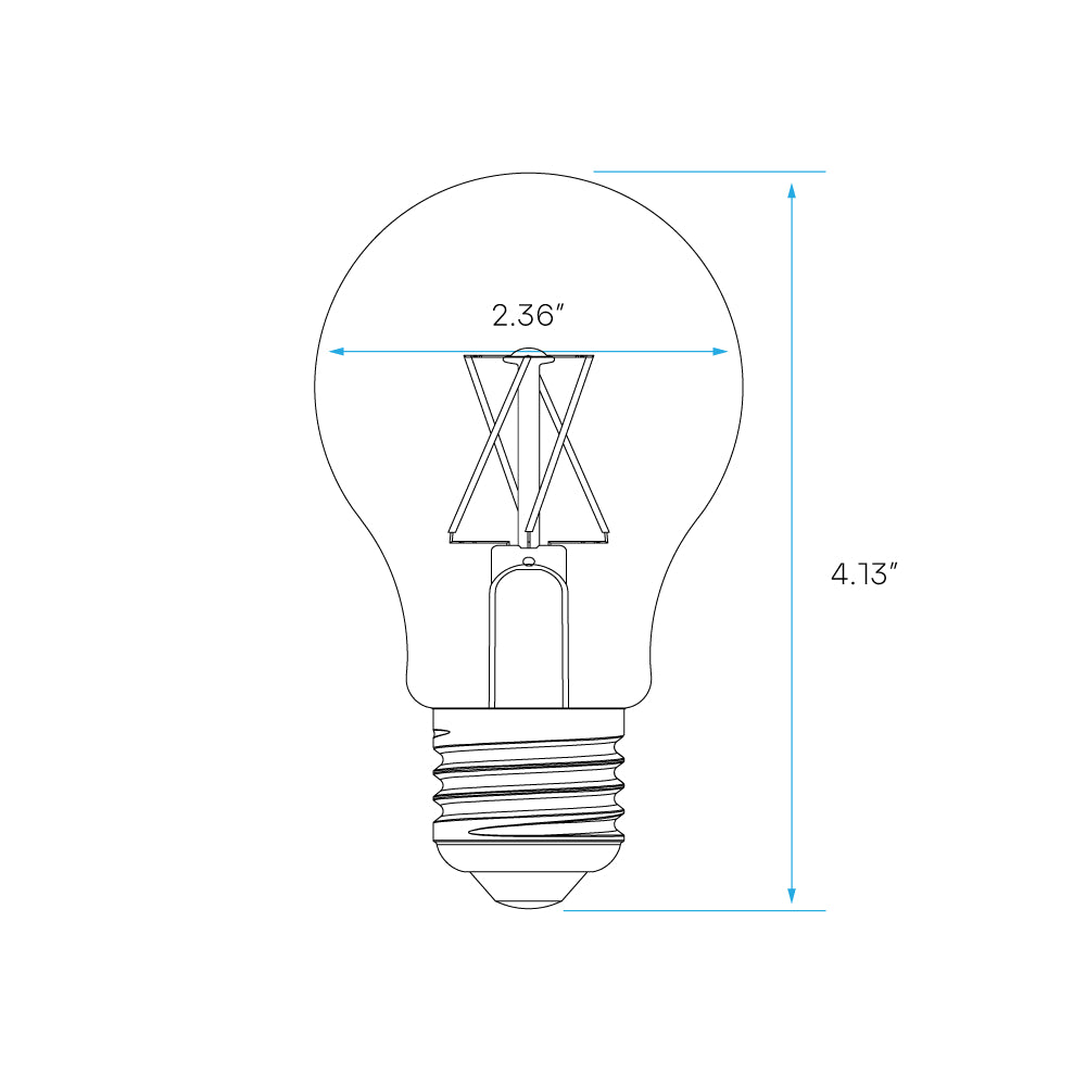 Luxrite A19 Series 4.5W Filament LED Lamp Additional Image - 12