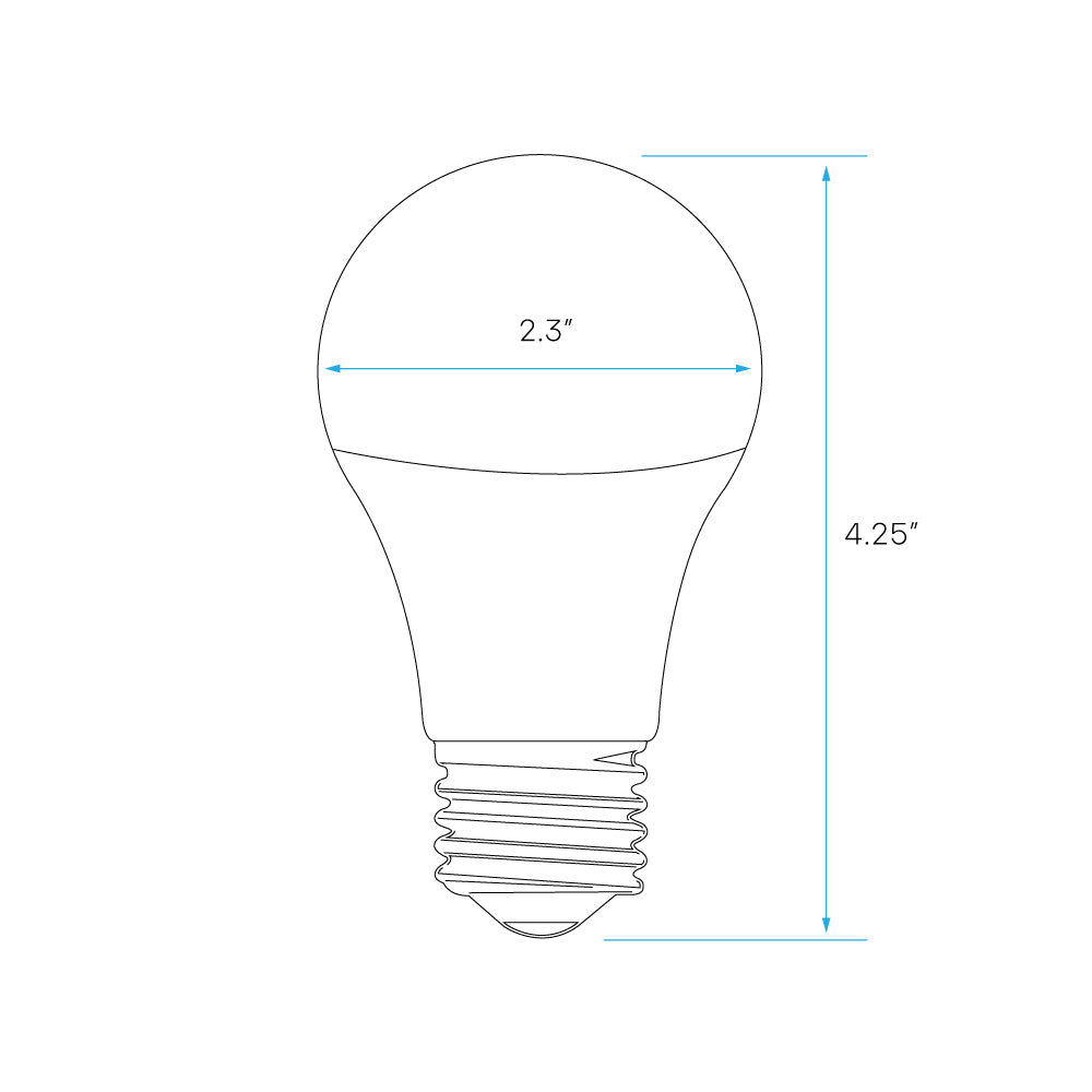Luxrite A19 Series 8W LED Lamp Additional Image - 15