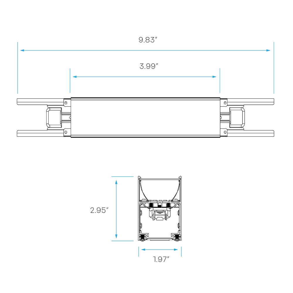 Luxrite Architectural Linkable Linear 4" Connector Additional Image 2