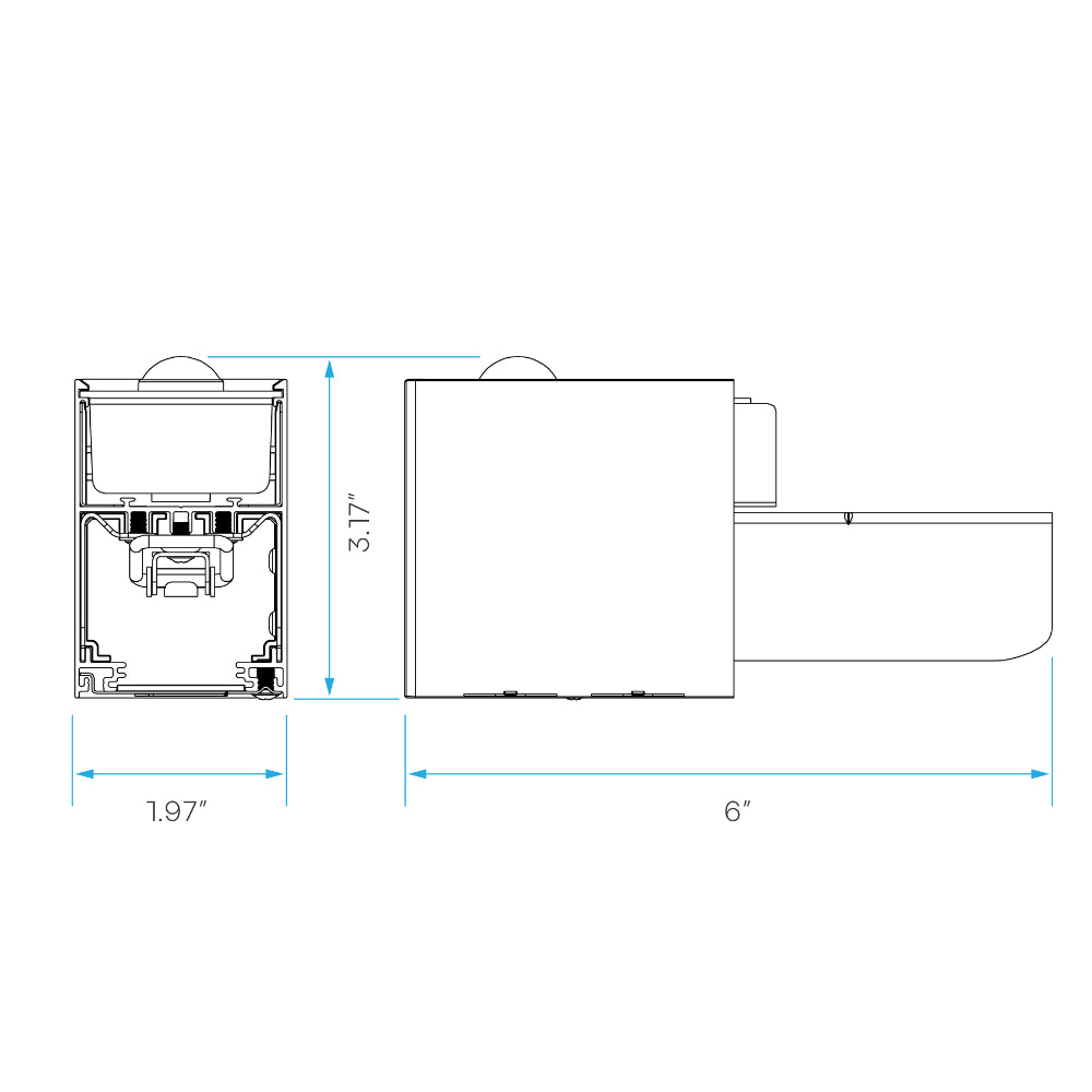 Luxrite Architectural Linkable Linear Bi-Level MS Connector Additional Image 2