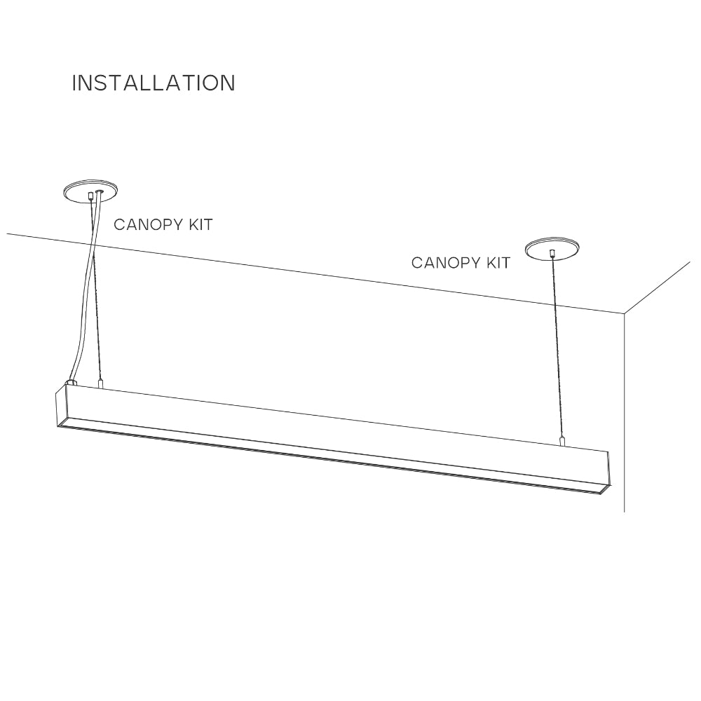 Luxrite Architectural Linkable Linear - Canopy Kit Additional Image 1