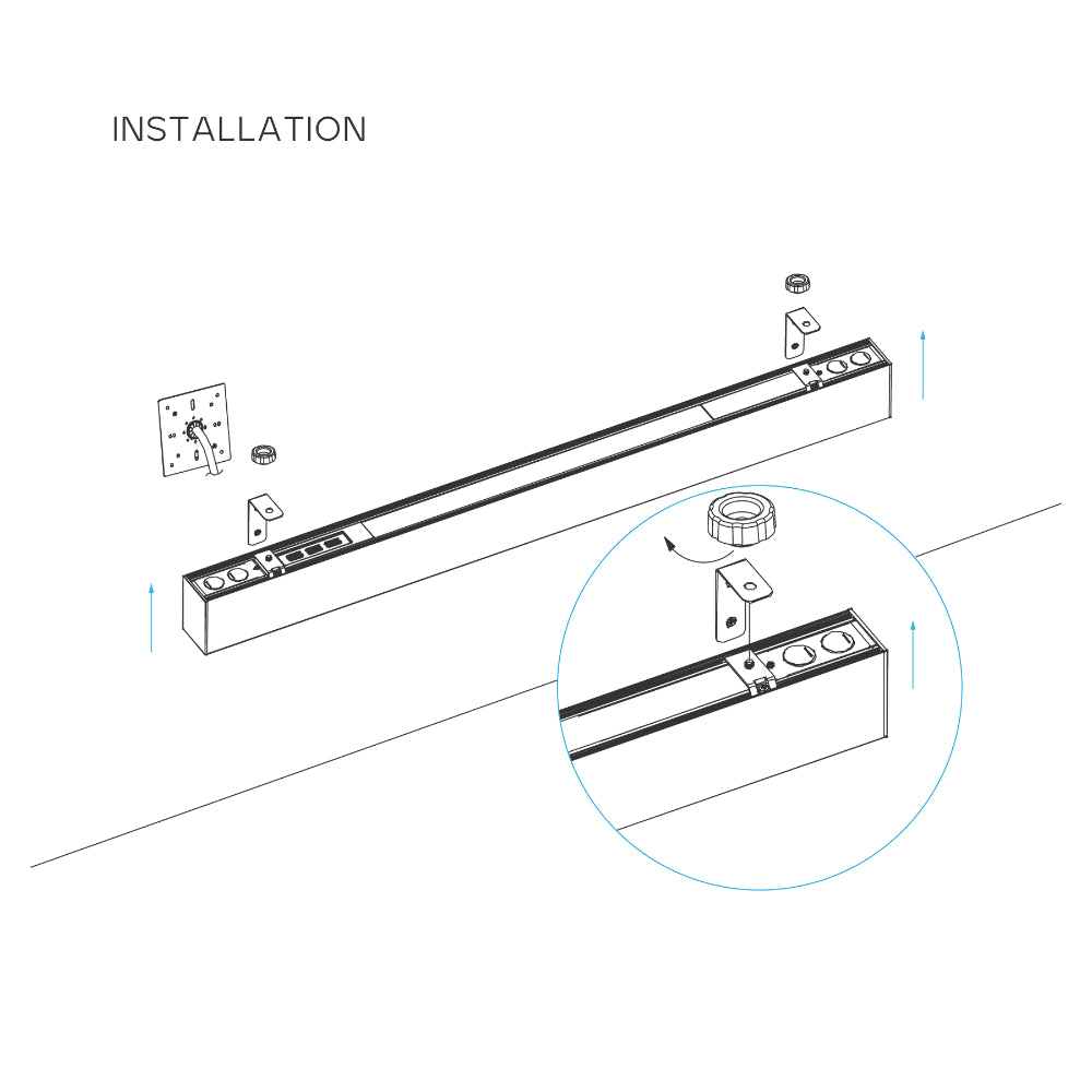 Luxrite Architectural Linkable Linear - "L" Wall Mount Kit Additional Image 1
