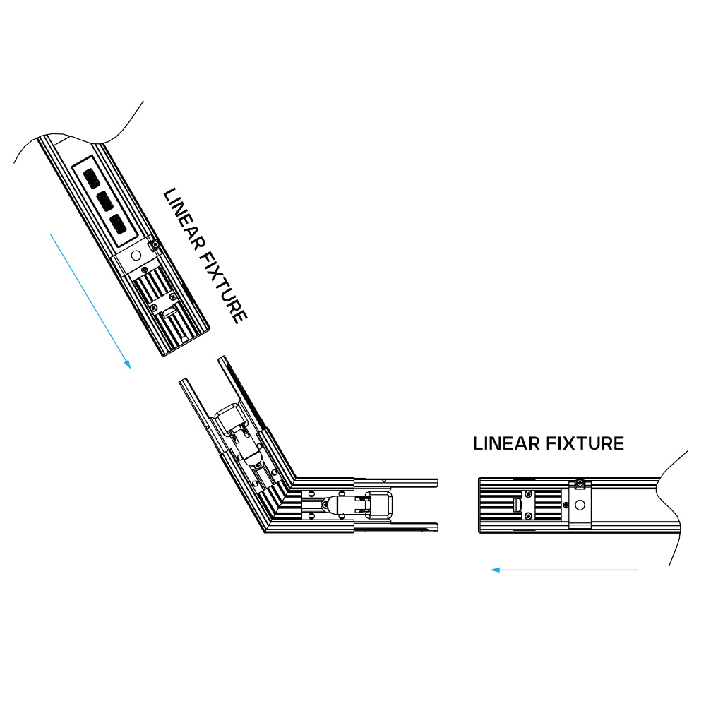 Luxrite Architectural Linkable Linear V120&ordm; Connector Additional Image 1