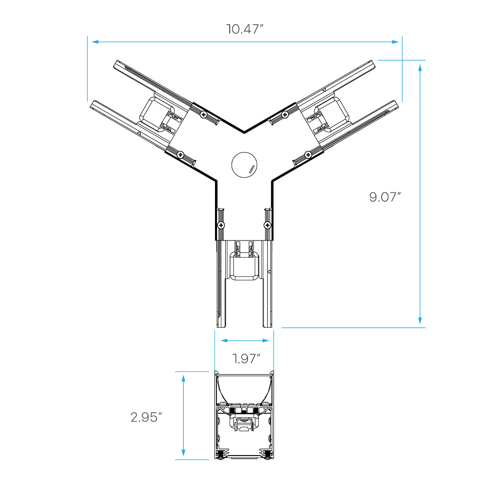 Luxrite Architectural Linkable Linear Y-Connector Additional Image 2