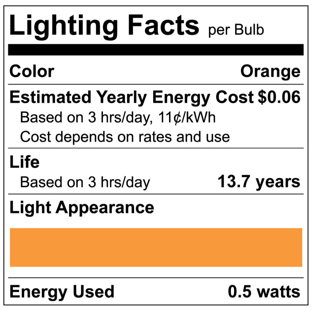 Luxrite C7 Series 0.5W Filament LED Lamp Additional Image - 13