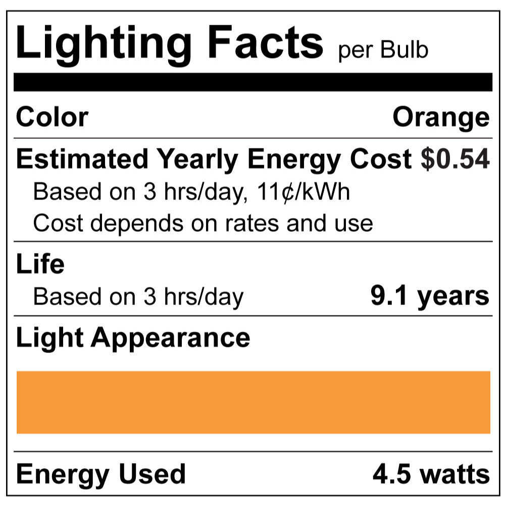 Luxrite E12 4.5W Filament Torpedo LED Lamp Additional Image - 11