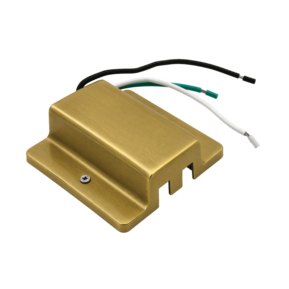 Luxrite H-Track Floating Canopy - Brass Finish