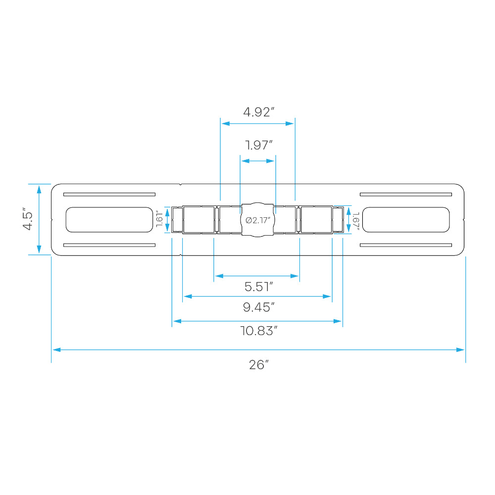 Luxrite New Construction Mounting Plate 5 Sizes Rectangular Additional Image 1