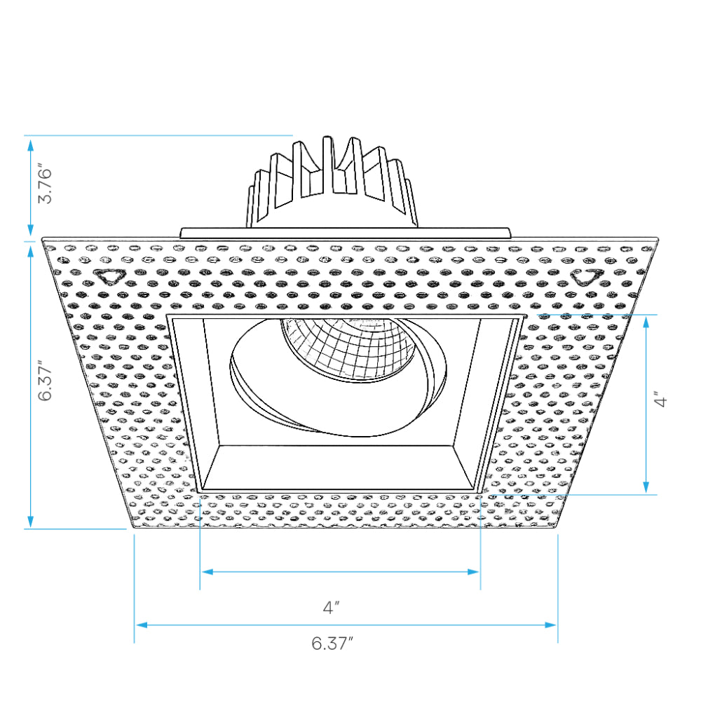 Luxrite Omni1 - Single Head Regressed Trimless Gimbal 5CCT Selectable - Dual Dimming/Universal Voltage Additional Image 7