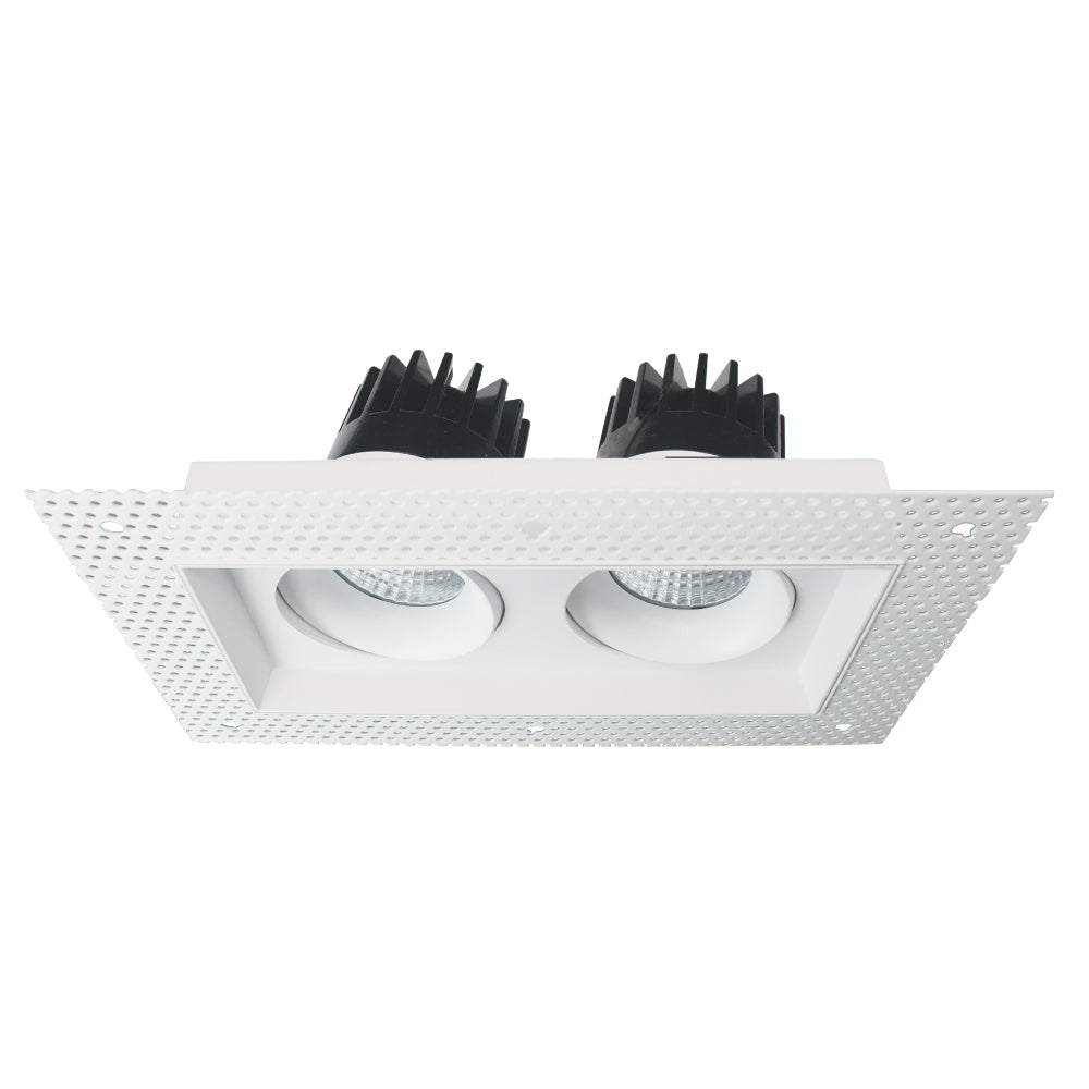 Luxrite Omni2 - Two Head Regressed Trimless Multi-Head Gimbal 5CCT Selectable - Dual Dimming/Universal Voltage Additional Image 8