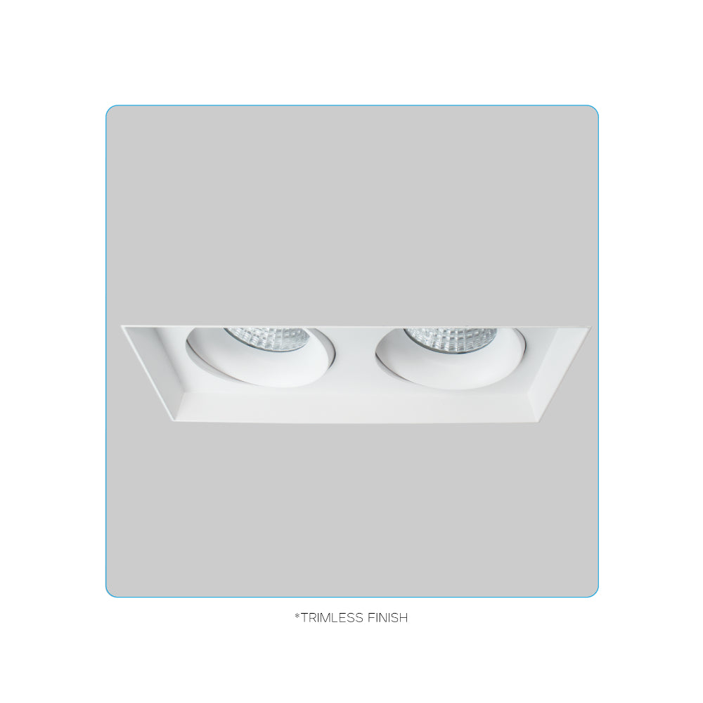 Luxrite Omni2 - Two Head Regressed Trimless Multi-Head Gimbal 5CCT Selectable - Dual Dimming/Universal Voltage Additional Image 9