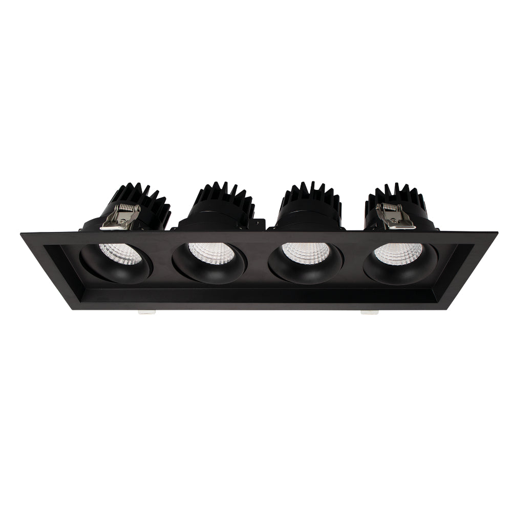 Luxrite Omni4 - Four Head Regressed Multi-Head Gimbal 5CCT Selectable - Dual Dimming/Universal Voltage Additional Image 2