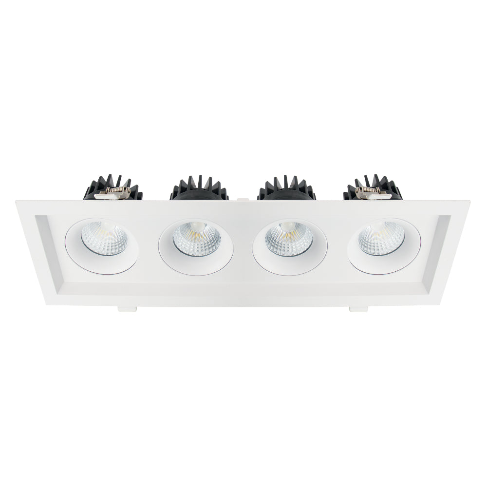 Luxrite Omni4 - Four Head Regressed Multi-Head Gimbal 5CCT Selectable - Dual Dimming/Universal Voltage Additional Image 7