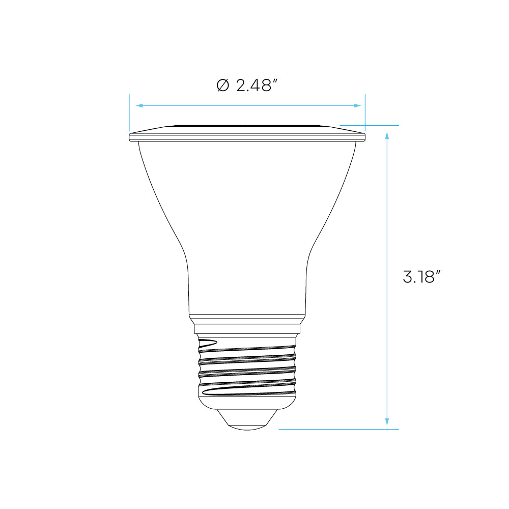 Luxrite PAR20 7W LED Lamp Additional Image 1