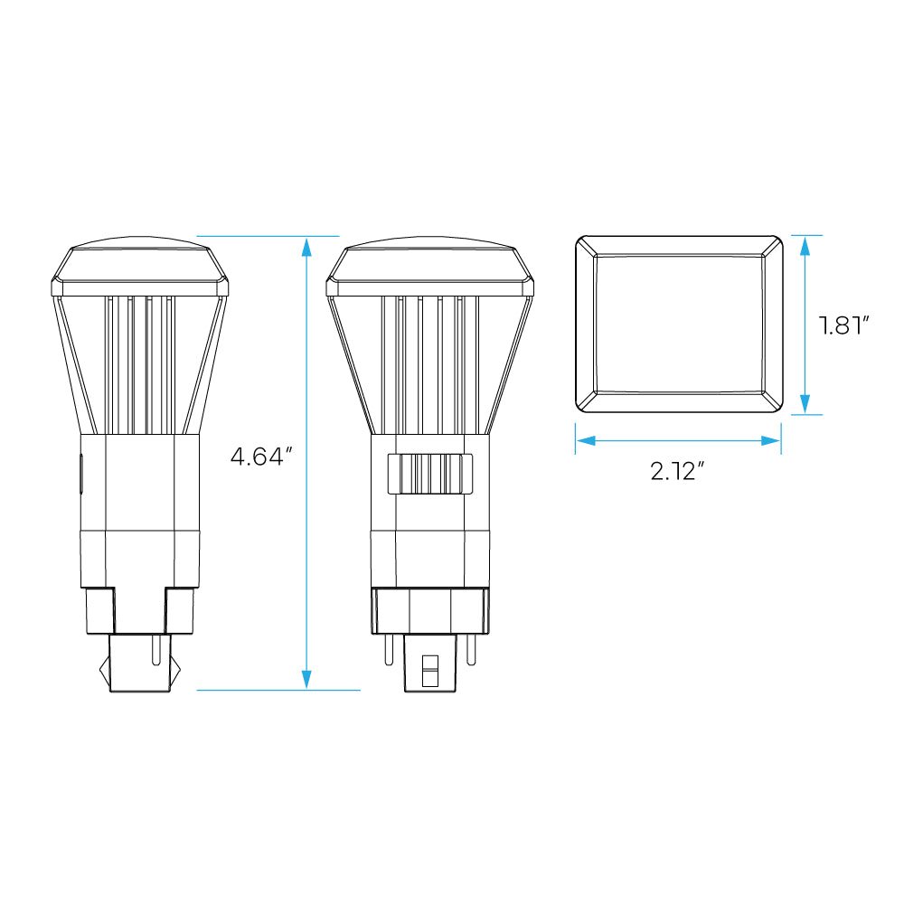 Luxrite Quad Style 11W 3CCT Bypass LED Lamp Additional Image 3