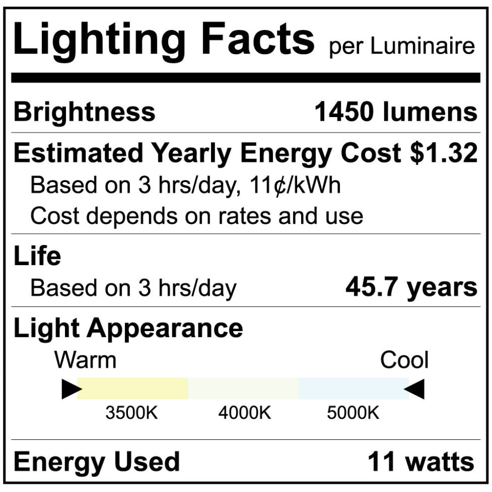Luxrite Quad Style 11W 3CCT Bypass LED Lamp Additional Image 4