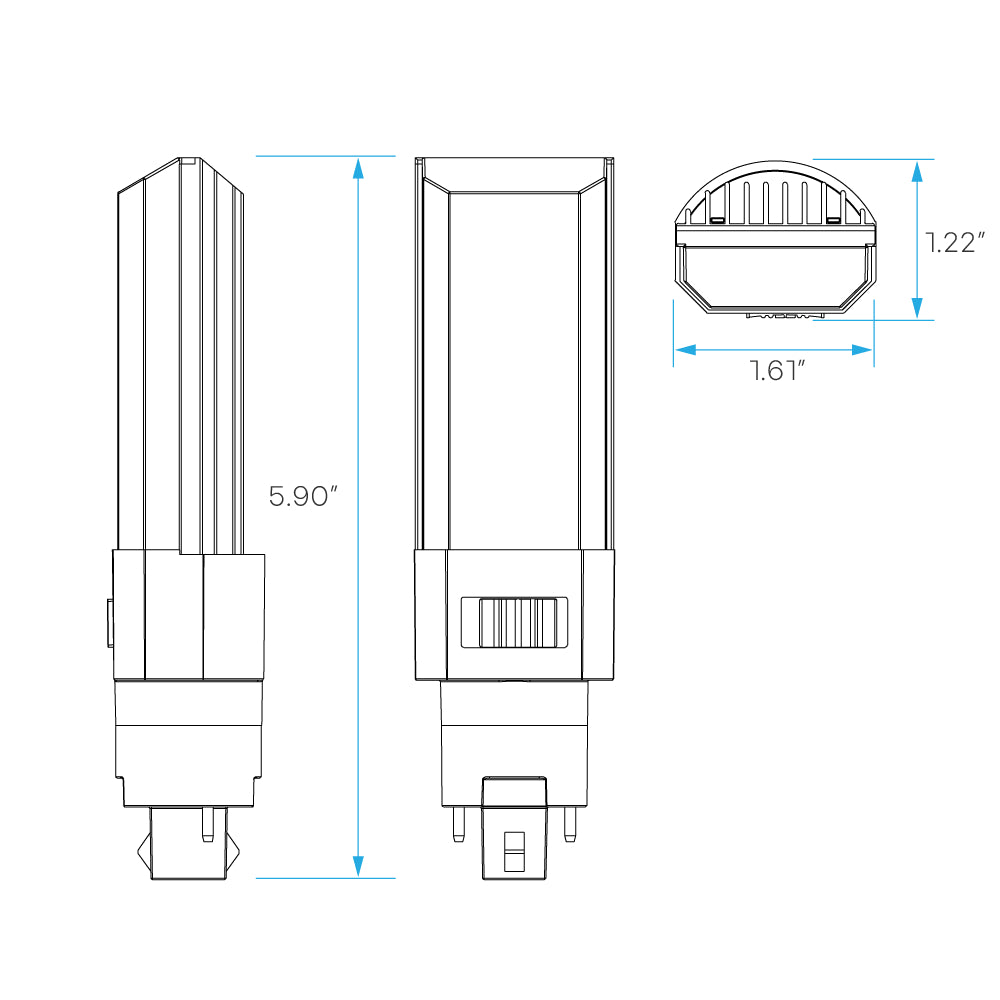 Luxrite Quad Style 11W 3CCT Bypass LED Lamp Additional Image 8