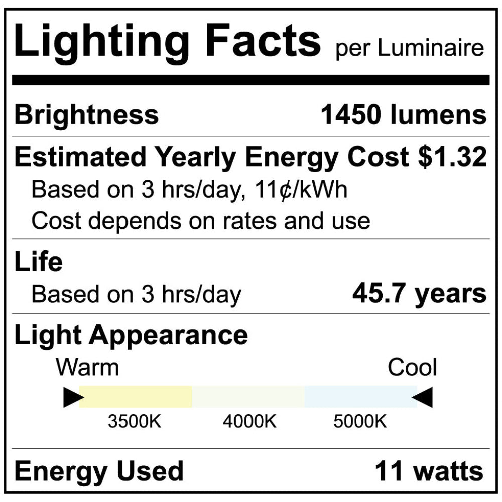 Luxrite Quad Style 11W 3CCT Bypass LED Lamp Additional Image 9