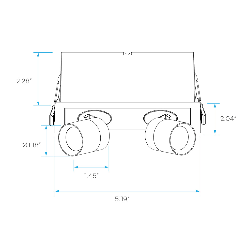 Luxrite Retractable Multi-Light 2 Head - 5CCT Selectable Additional Image 5
