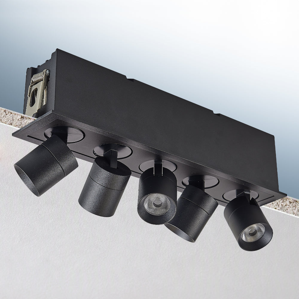 Luxrite Retractable Multi-Light 5 Head - 5CCT Selectable