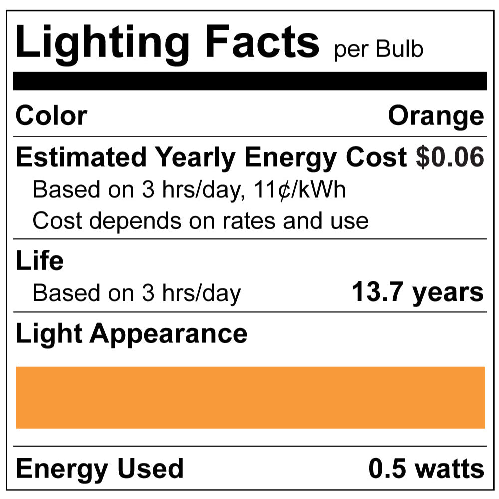 Luxrite S14 Series 0.5W Filament LED Lamp Additional Image - 11