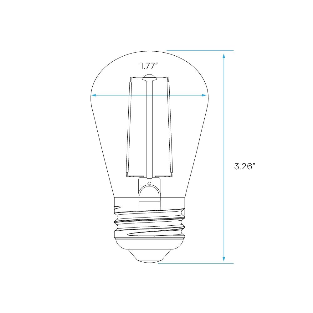Luxrite S14 Series 0.5W Filament LED Lamp Additional Image - 12