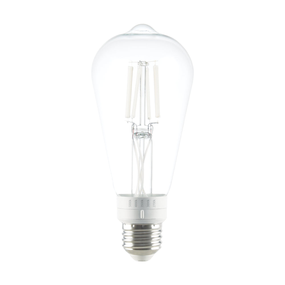Luxrite ST19 5CCT Selectable White Filament LED Lamp