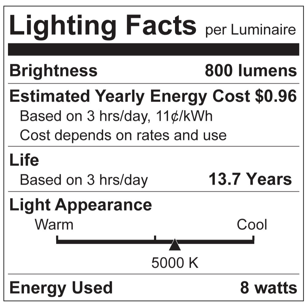 Luxrite ST19 8W E26 Filament LED Lamp Additional Image - 8