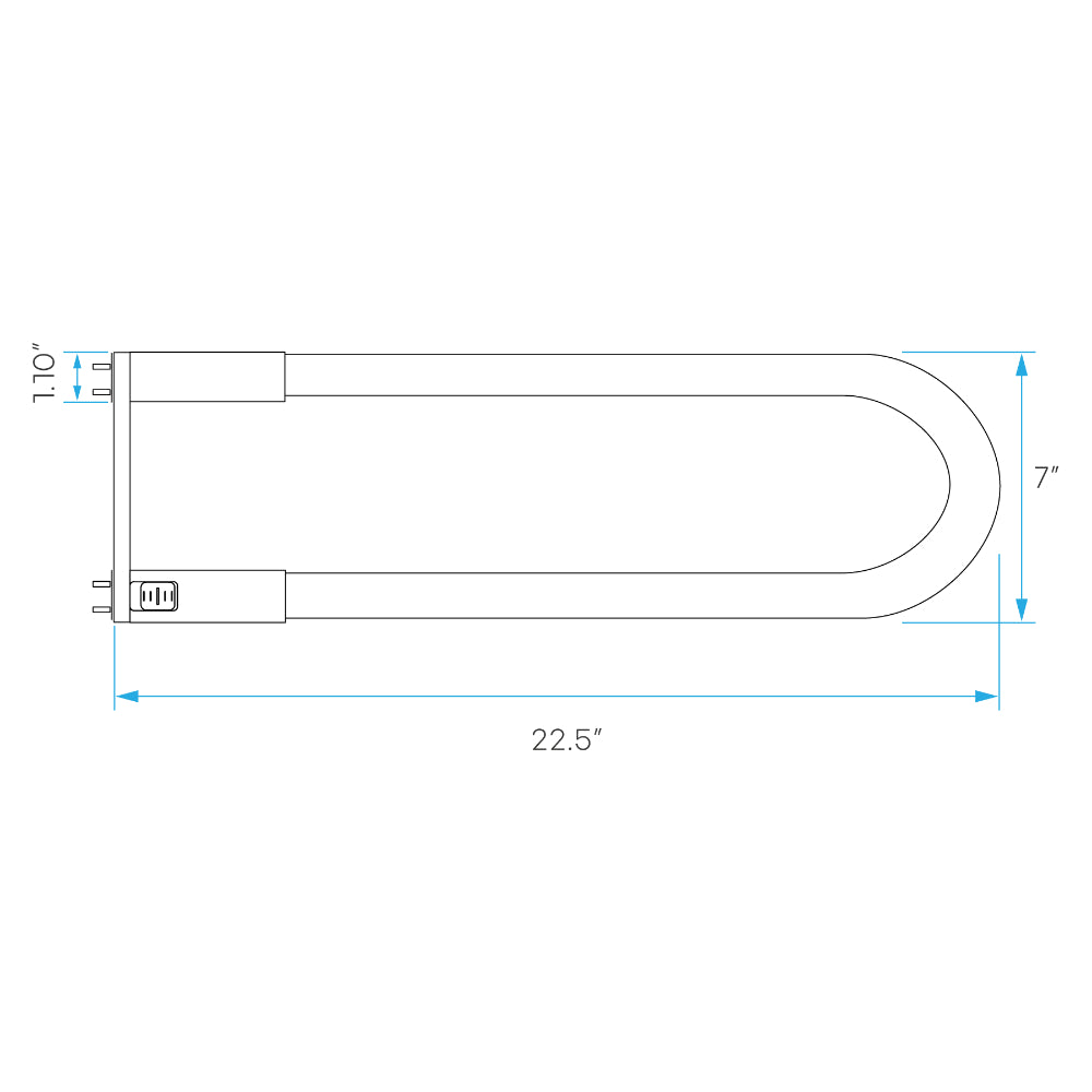 Luxrite T8 U6 17.5W 3CCT Universal Retrofit Tube LED Lamp Additional Image 1