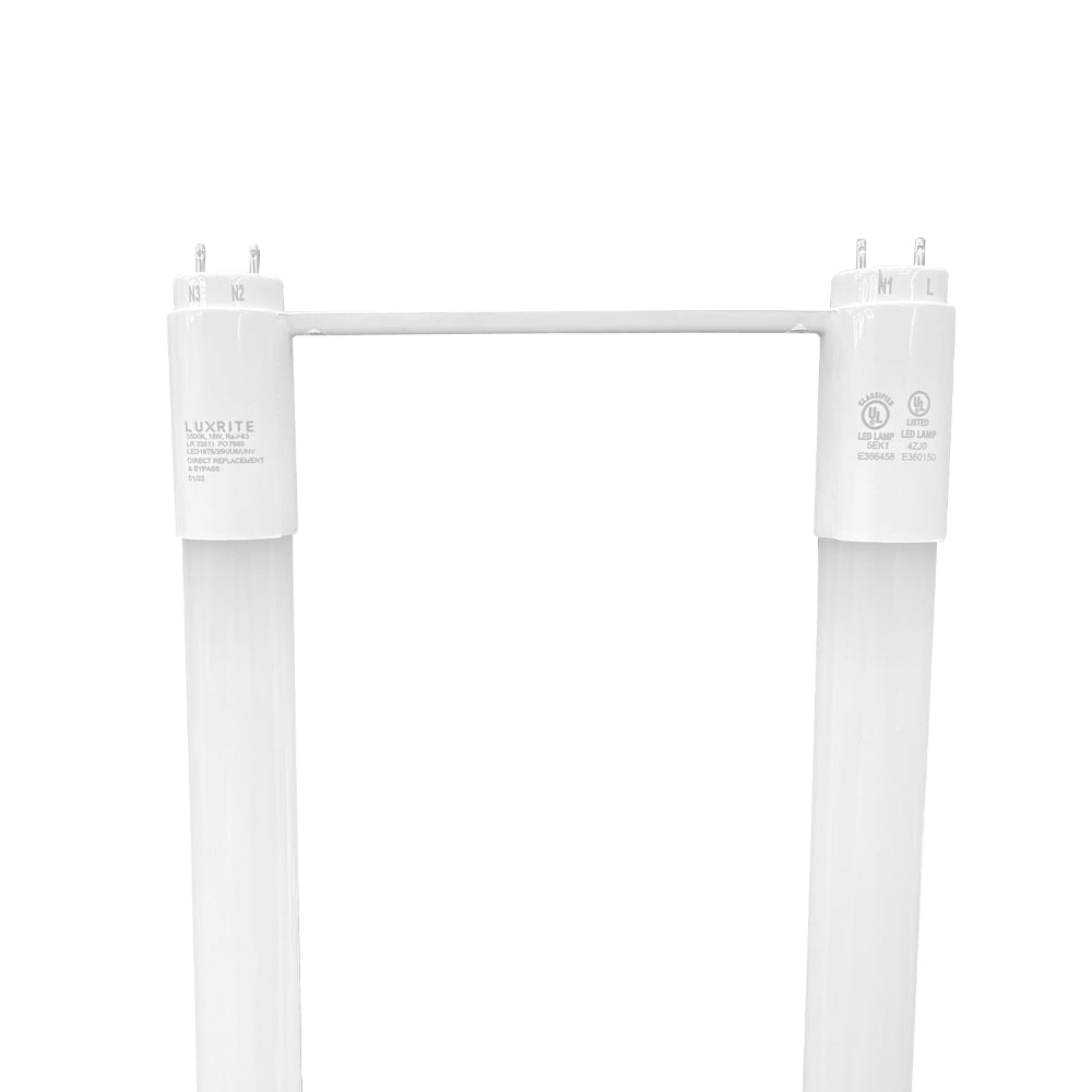 Luxrite T8 U6 18W 3000K Universal 3 Way LED Lamp Additional Image 2