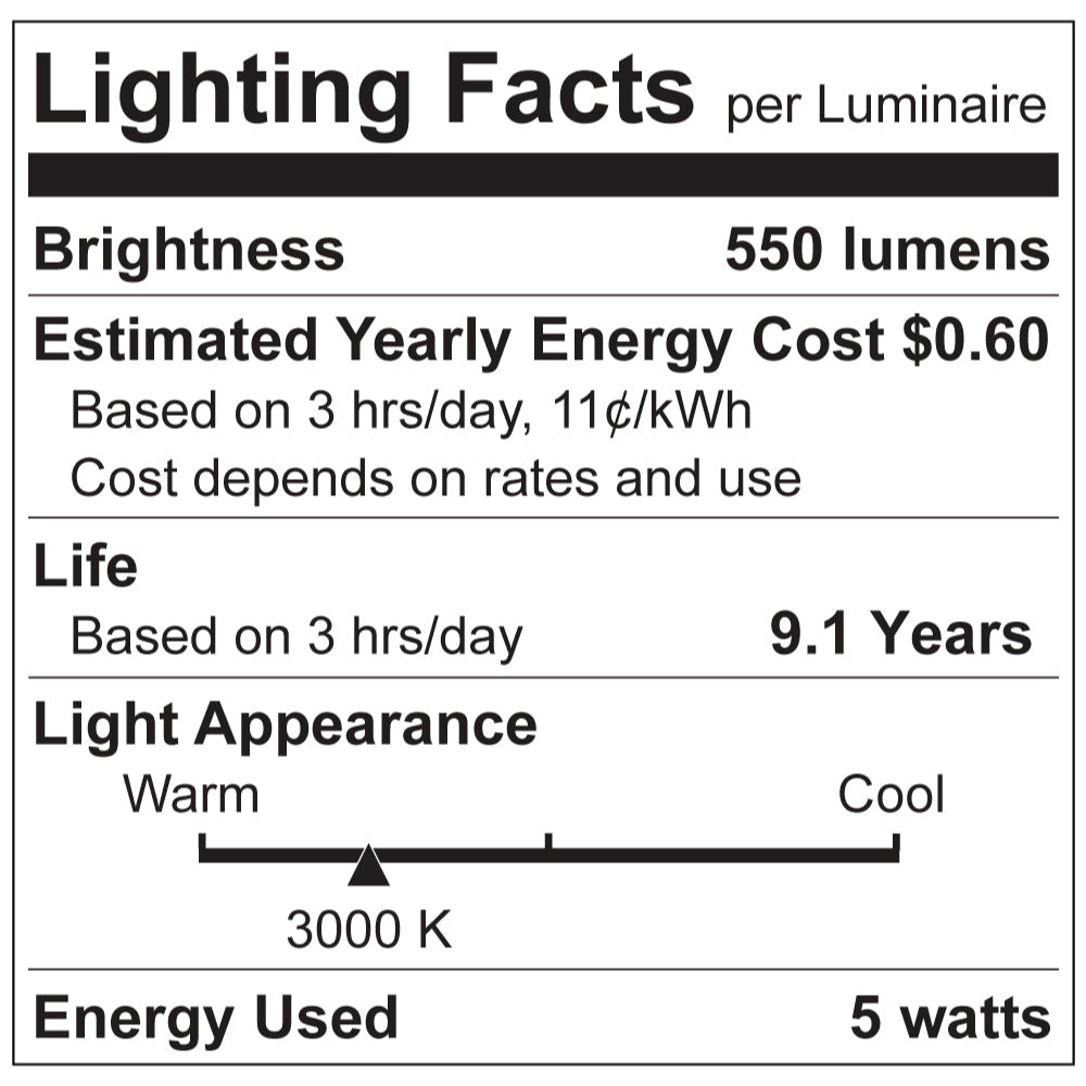Luxrite T9 5W E26 Filament LED Lamp Additional Image - 3