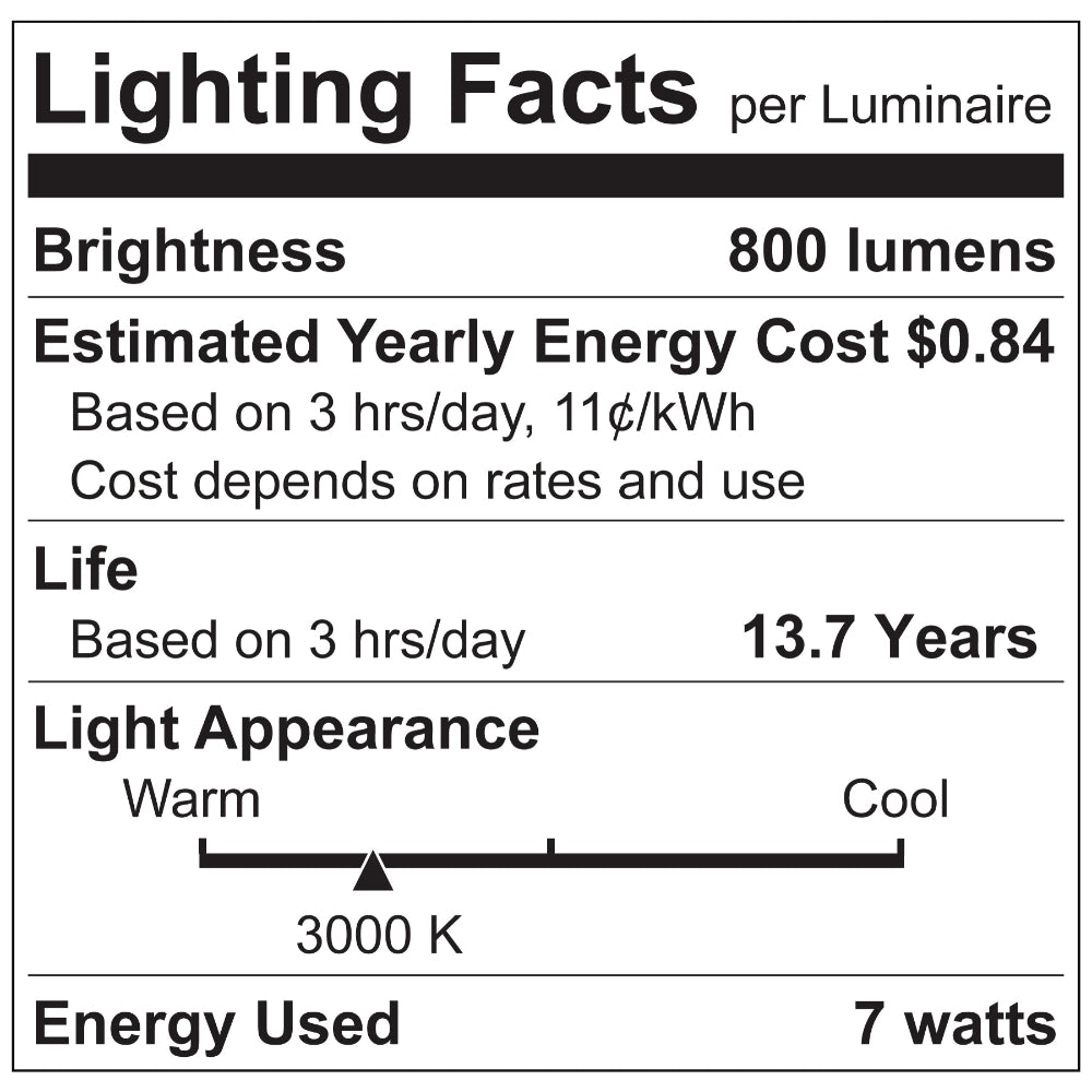 Luxrite T9 Long 7W E26 Filament LED Lamp Additional Image - 7