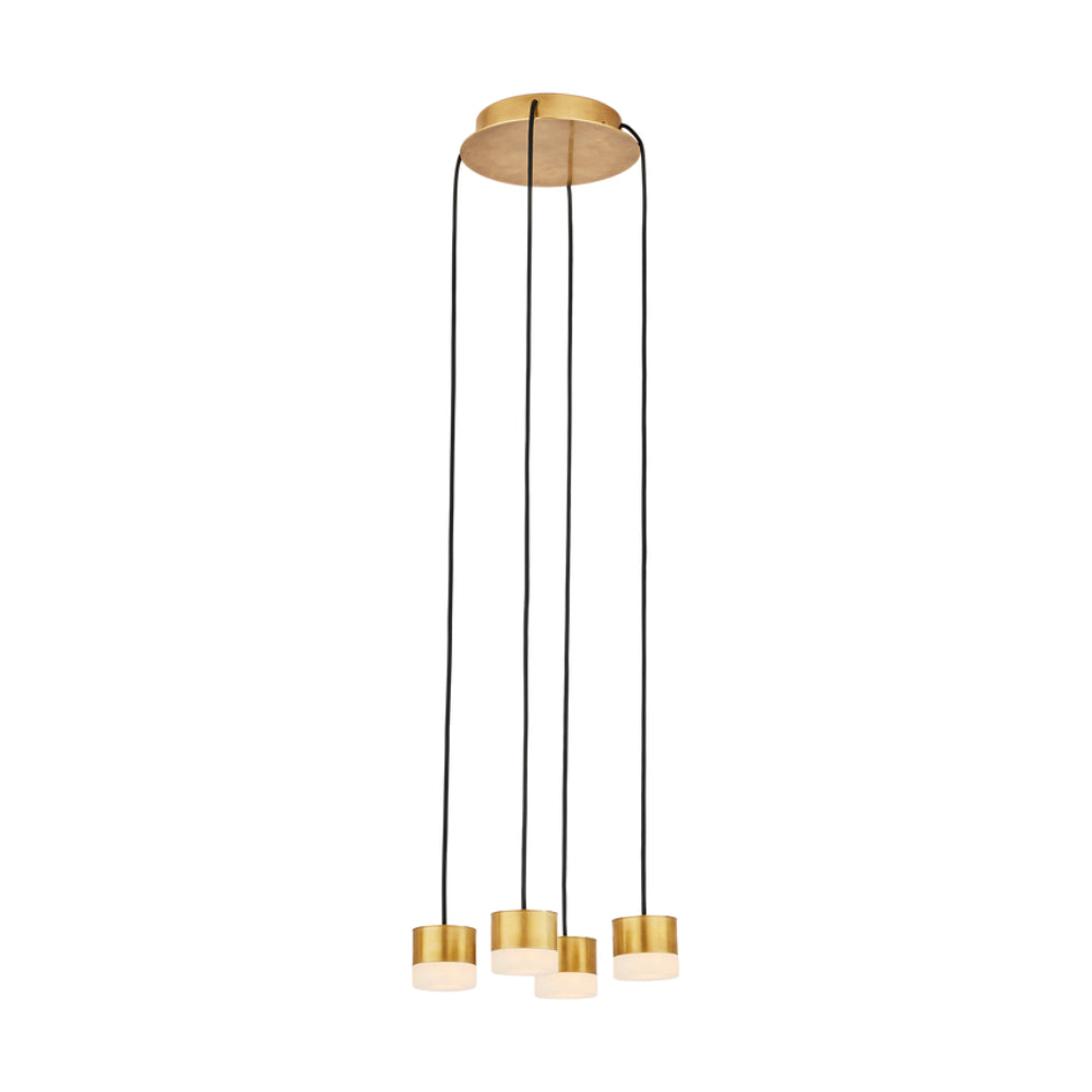 Visual Comfort Gable Alabaster 4 Light Chandelier